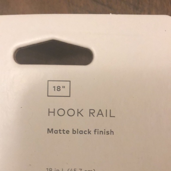 NWT Project 62 18” hook rail matte black - Picture 3 of 6